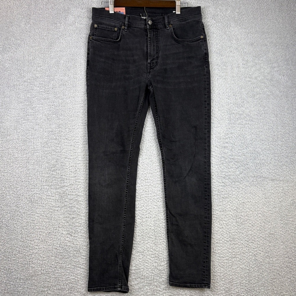 Acne Studios Jeans Mens 33x32 North Used Blk Bla Konst Stockholm Floragatan 13